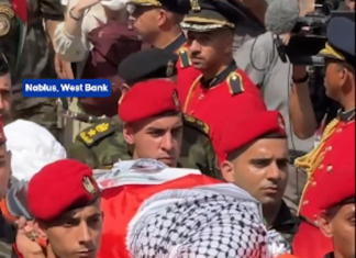 Memorial procession for Aysenur Ezgi Eygi in Nablus