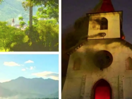 A collage of the many fires on New Caledonia’s Catholic missions