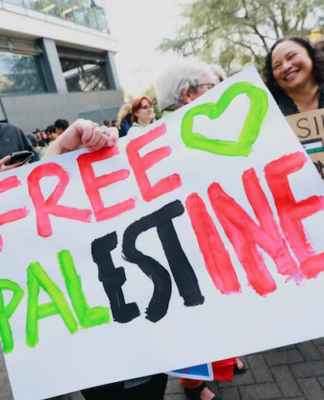 New poll shows NZ support for recognising Palestinian statehood, sanctioning Israel Students gather at Auckland University's city campus to rally against Israel's war on Gaza