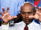 2000 coup leader George Speight announcing at Parliament House in Suva on May 28 that he planned to rule Fiji by decree