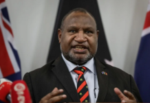 PNG's Prime Minister James Marape