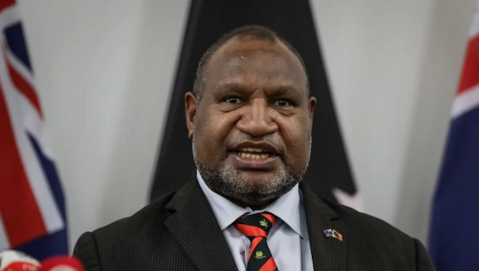 PNG's Prime Minister James Marape