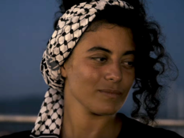 New Zealand-Palestinian Rana Hamida on board the Hamada