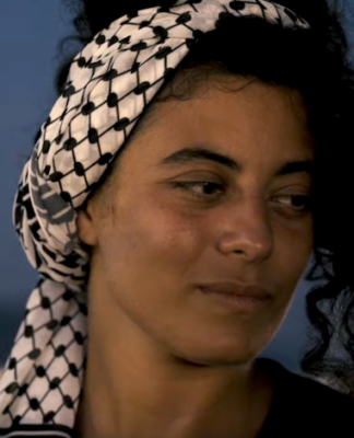 New Zealand-Palestinian Rana Hamida on board the Hamada