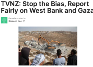 The Our Action Station petition plea over NZ media coverage of the Israeli war in Palestine