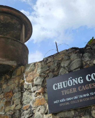 "Tiger cages" at Vietnam's War Remnants Museum