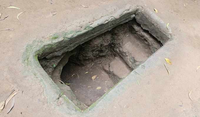 A tunnel entrance at Ben Dinh