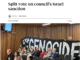 Palestine Solidarity Network Aotearoa (PSNA) national chair John Minto and University of Canterbury lecturer Dr Josephine Varghese speak at the Christchurch City Council meeting today