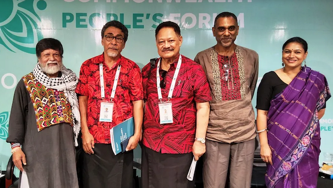 Commonwealth takes bold step to protect freedom of expression Speakers at the People's Forum Session on Freedom of Expression at CHOGM 2024