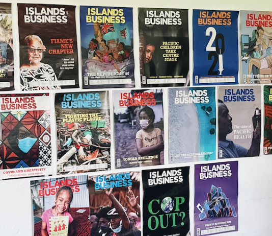 Covers of Islands Business
