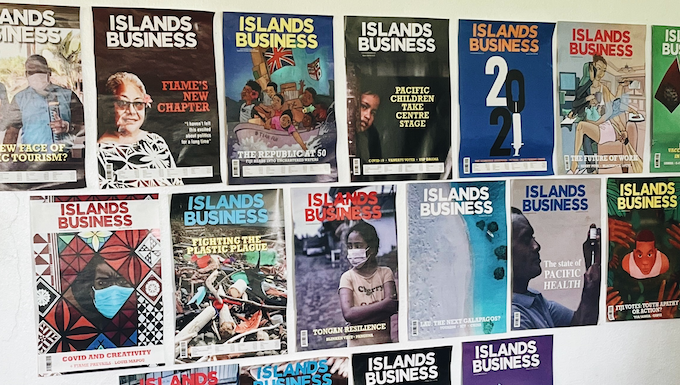 Covers of Islands Business