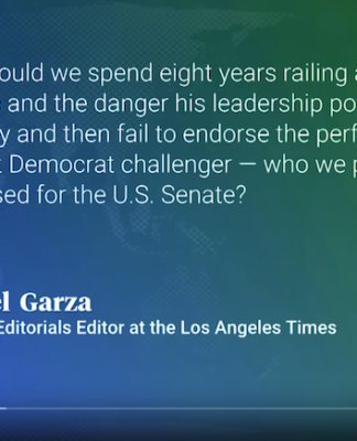 A quote from resigned Los Angeles Time editorials editor Mariel Garza