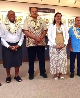 The Pacific Islands Forum troika delegation visits New Caledonia’s Congress President Veylma Falaéo