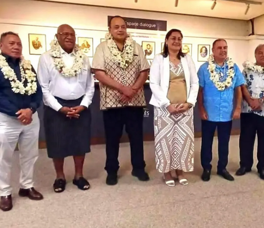 The Pacific Islands Forum troika delegation visits New Caledonia’s Congress President Veylma Falaéo