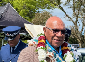 Fiji Prime Minister Sitiveni Rabuka