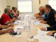 The Pacific Islands Forum's "Troika-Plus" leaders (right) hold a talanoa session with New Caledonia President Louis Mapou