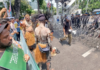 Indonesian security forces block Indigenous West Papuans protesting in Indonesia’s capital Jakarta against land seizures