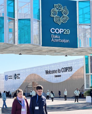 Baku, the capital of Azerbaijan, is hosting about 40,000 COP delegates
