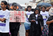 Representatives from civil society and non-government organisations braved the rain during the 16 Days of Activism Against Violence Against Women march in Labasa