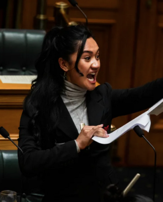 Te Pāti Māori MP Hana-Rawhiti Maipa-Clarke led a haka in Parliament after the first reading of the Treaty Principles Bill
