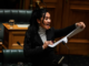 Te Pāti Māori MP Hana-Rawhiti Maipa-Clarke led a haka in Parliament after the first reading of the Treaty Principles Bill