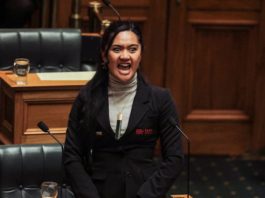 Maipi-Clarke beginning the Ka Mate haka