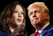 US Vice-President Kamala Harris and former President Donald Trump