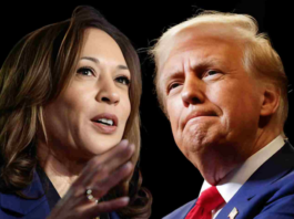 US Vice-President Kamala Harris and former President Donald Trump