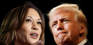 US Vice-President Kamala Harris and former President Donald Trump