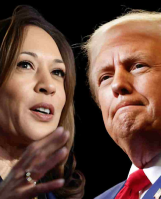 US Vice-President Kamala Harris and former President Donald Trump