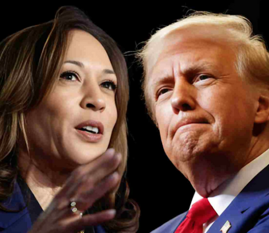 US Vice-President Kamala Harris and former President Donald Trump