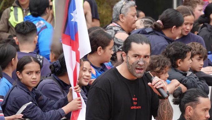 The national hīkoi against the controversial Treaty Principles Bill begins