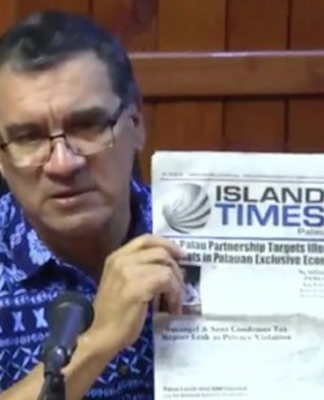 Palau’s Minister of Finance Kaleb Udui Jr