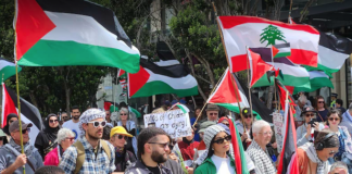 A New Zealand protest over the Gaza genocide