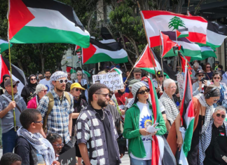 A New Zealand protest over the Gaza genocide