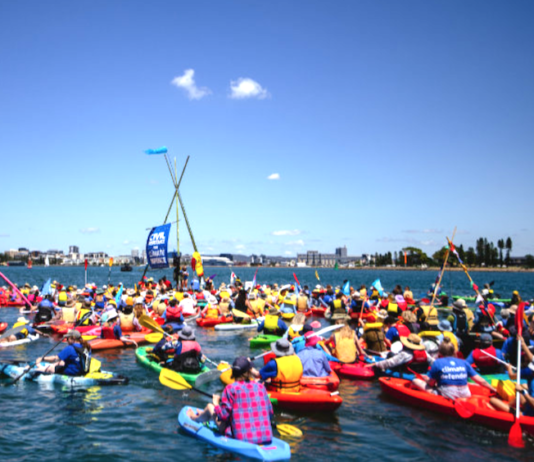 The Newcastle coal port 24-hour blockade protest 2023