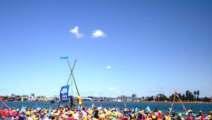 The Newcastle coal port 24-hour blockade protest 2023