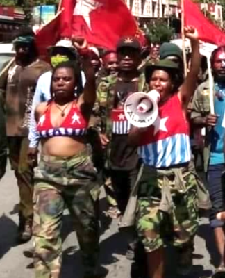 Plea to bar Prabowo from UK as Indonesian security forces crack down on Papuan rally A West Papuan protest against the Indonesian "new neocolonial" transmigration plan
