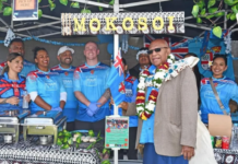 Fiji Prime Minister Sitiveni Rabuka in Auckland with the Fijian community for Fiji Day festivities