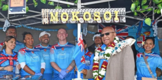 Fiji Prime Minister Sitiveni Rabuka in Auckland with the Fijian community for Fiji Day festivities