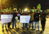 Papuan People’s Solidarity members protest in Sorong last month against President Prabowo Subianto’s plan to resume a transmigration programme