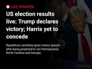 Trump declares victory in the US elections