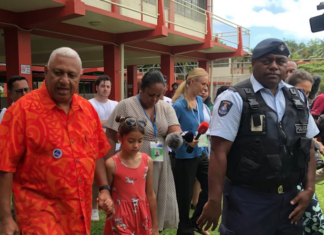 Former Fiji prime minister Voreqe Bainimarama