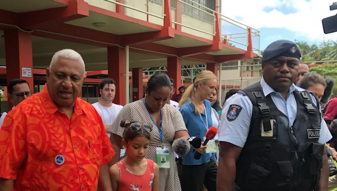 Former Fiji prime minister Voreqe Bainimarama