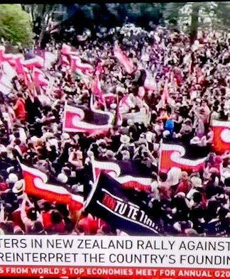 News outlets around the world carried reports of the Hīkoi