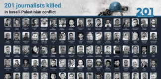 201 Palestinian journalists killed in Israel's war on Gaza