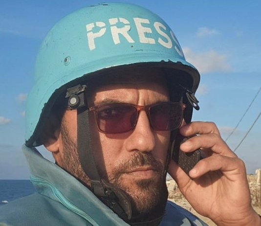 Palestinian journalist Ahmed Al-Louh