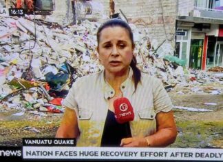 1News Pacific correspondent Barbara Dreaver in Port Vila