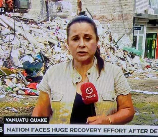 1News Pacific correspondent Barbara Dreaver in Port Vila