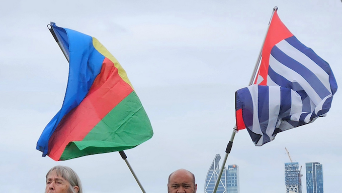 Former NZ Green Party MP Catherine Delahunty speaking for West Papua Action Aotearoa